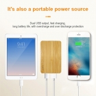 Wireless Charger - 2020 newest 5000mAh Bamboo Wireless Power Bank LWS-2012